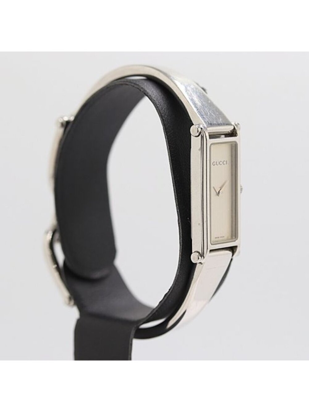 Gucci Bangle Watch SS Quartz Silver Dial - Picture 2 of 4